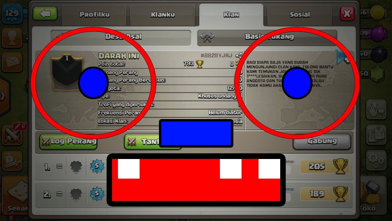 Clan Aneh !! Darah Ini Yang Ingin Jadi Misteri COC | Clash Of Clans Indonesia