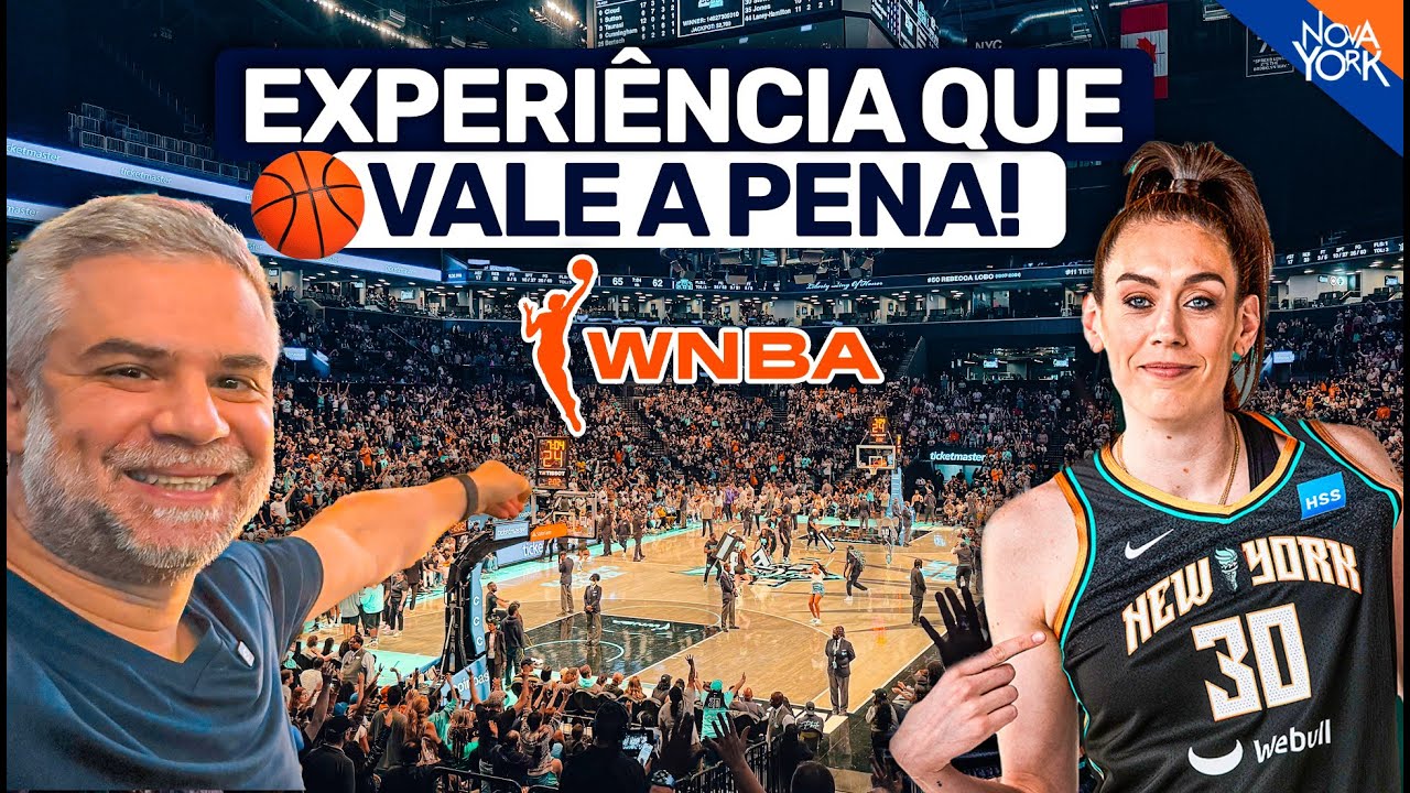Assistimos um jogo de BASQUETE da WNBA em Nova York