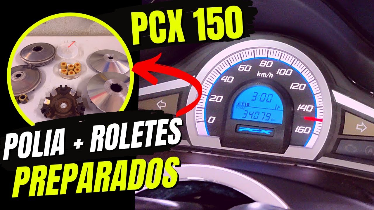 PCX 150 Polia e Roletes preparados - Um foguete, será?