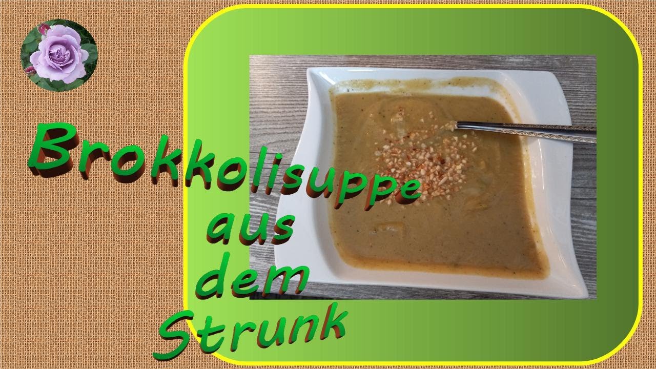 Cremige Brokkolisuppe aus Resten - vegerarisch und auch vegan möglich