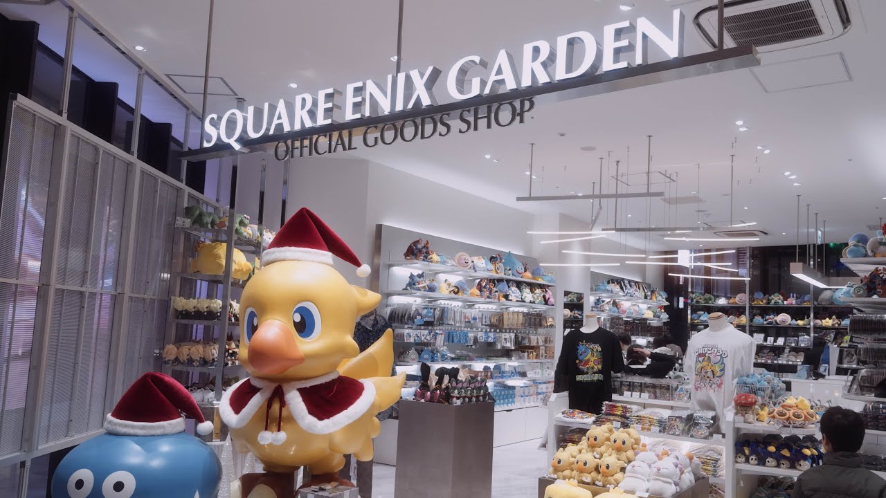 finally found the time to go to the new square enix garden store in shibuya