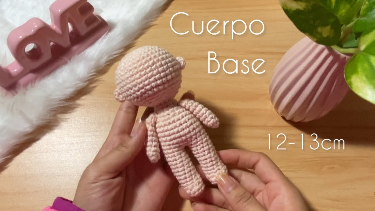 Cuerpo Base Amigurumi 12-13cm//english subtitle Fácil y Rápido✨