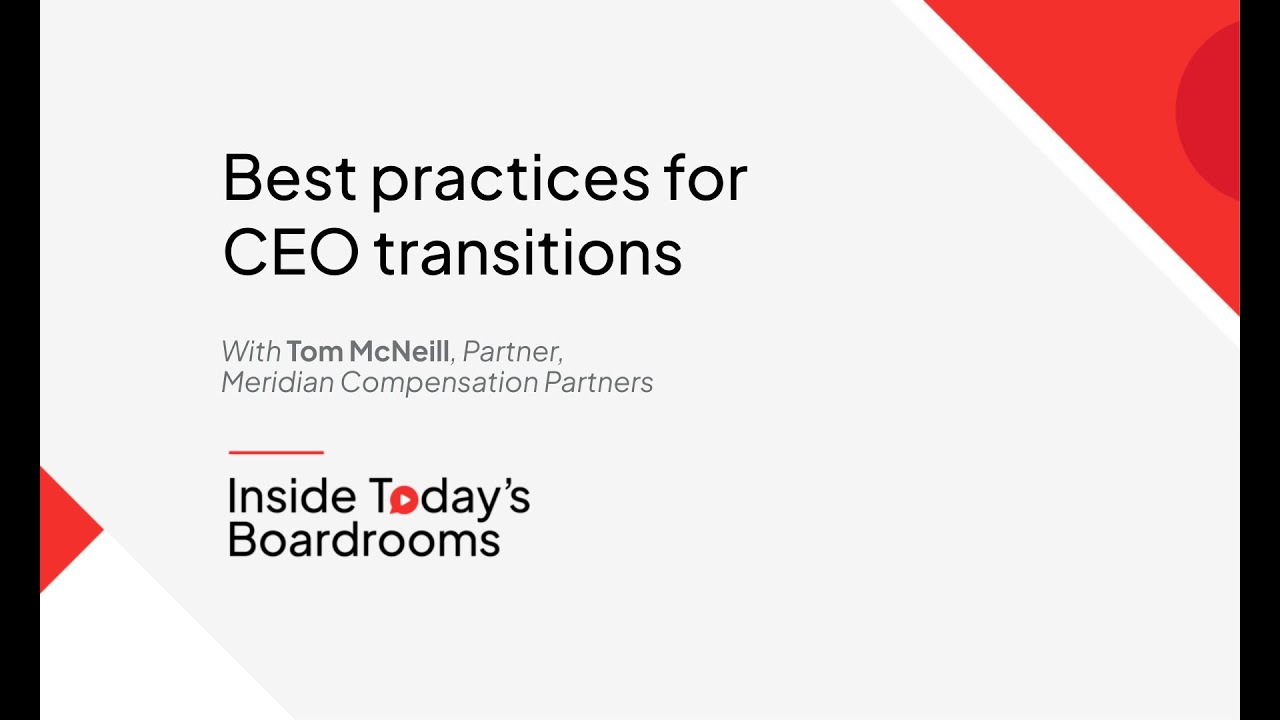 Best practices for CEO transitions
