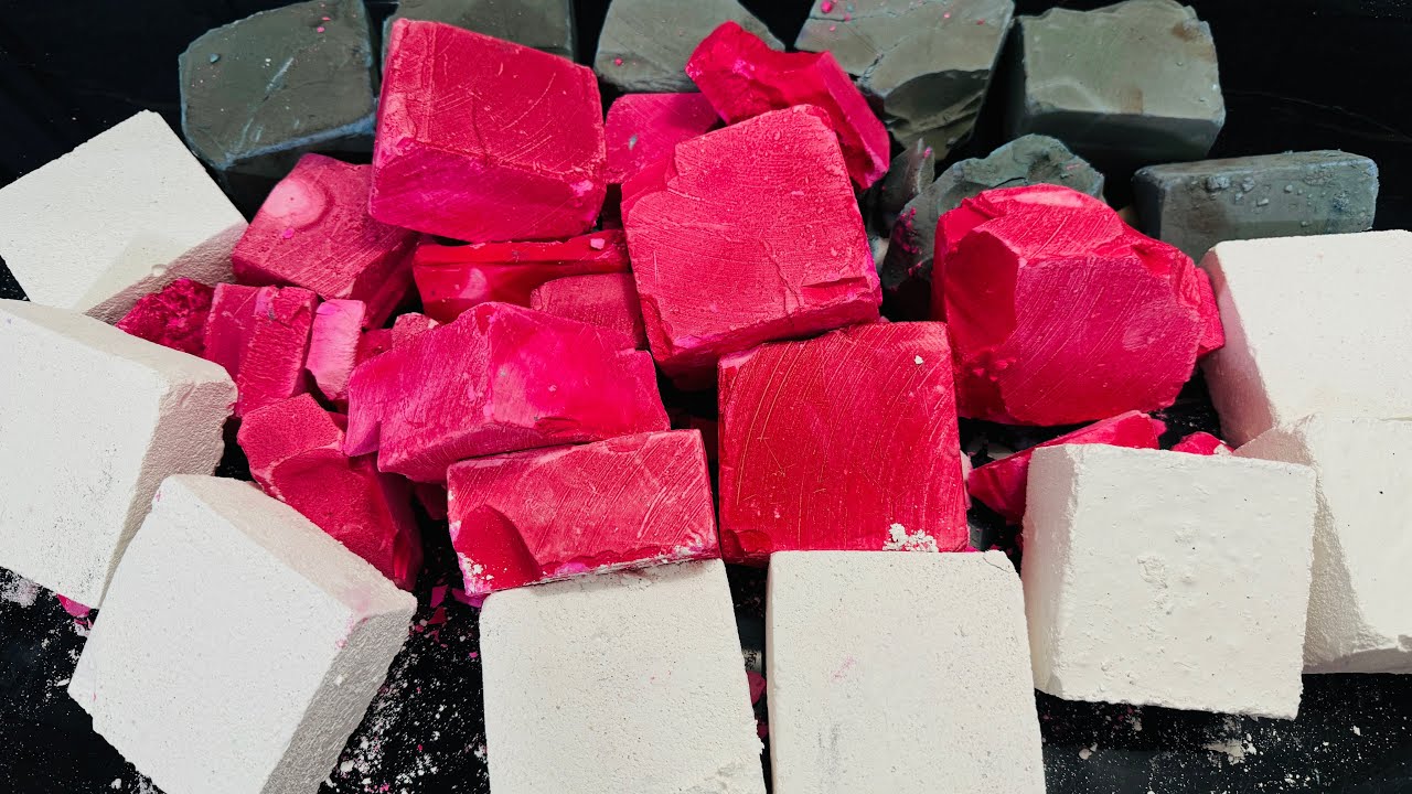 Fresh Dyed Gym Chalk Crush ASMR | Oddly Satisfying ASMR
