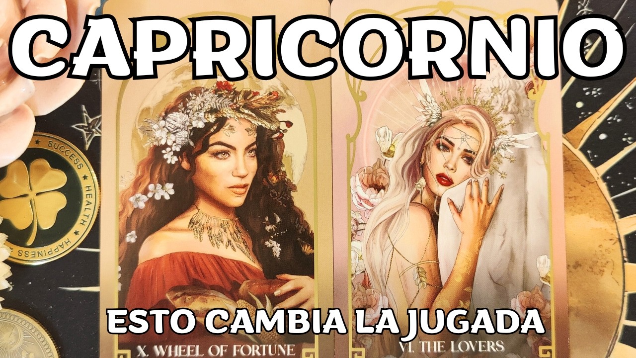 Capricornio ESTO CAMBIA LA JUGADA... Lo Que Empiezas Trae Abundancia! Tarot Amor Hoy