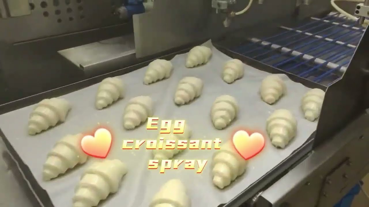 PTS4 Egg Croissant Spraying machine  syrup spray for cake and cookie