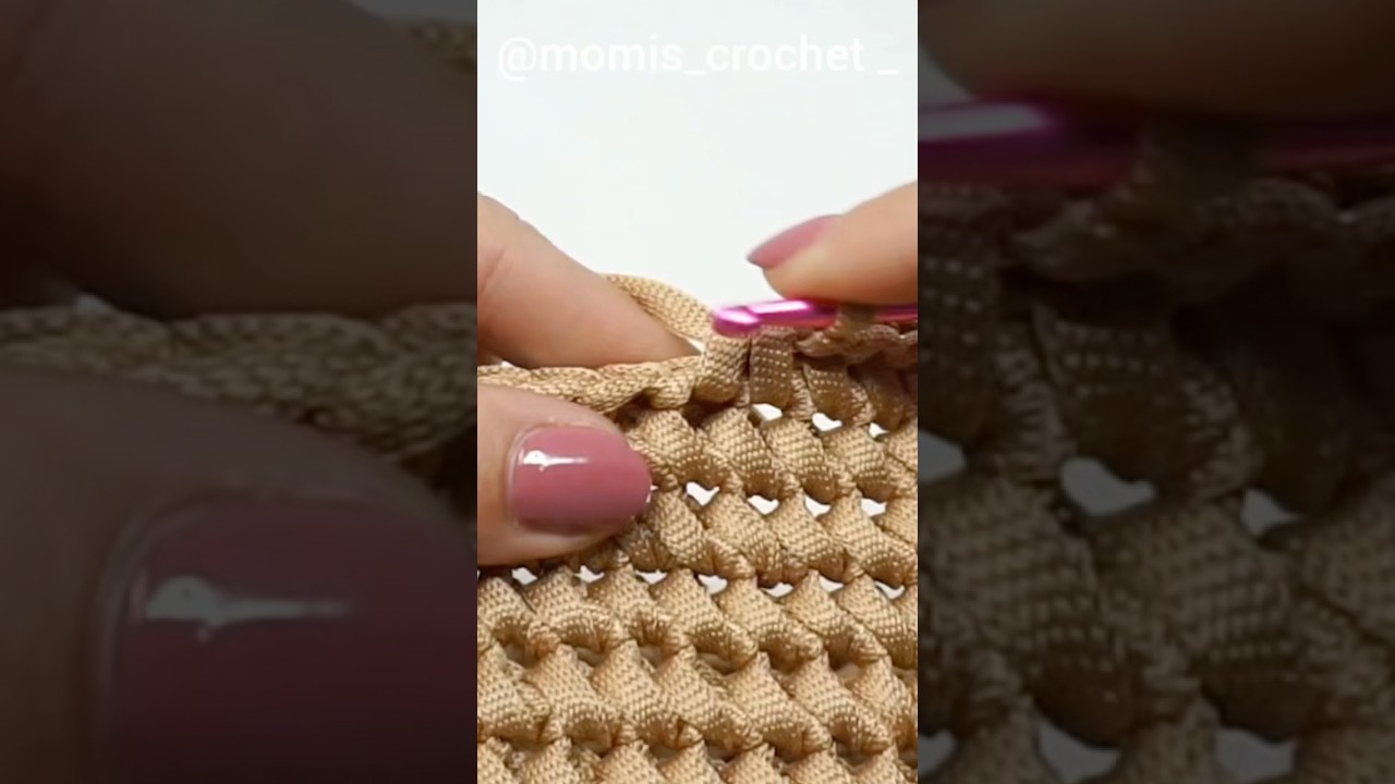 Mix di punti all&rsquo;uncinetto perfetti per le tue borse a crochet💖#crochet #uncinetto #crochetstitch