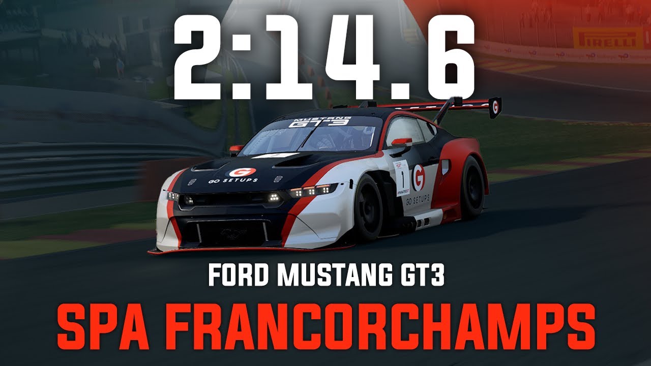 Spa Francorchamps 2:14.6 - Ford Mustang GT3 - GO Setups | ACC 1.10.3