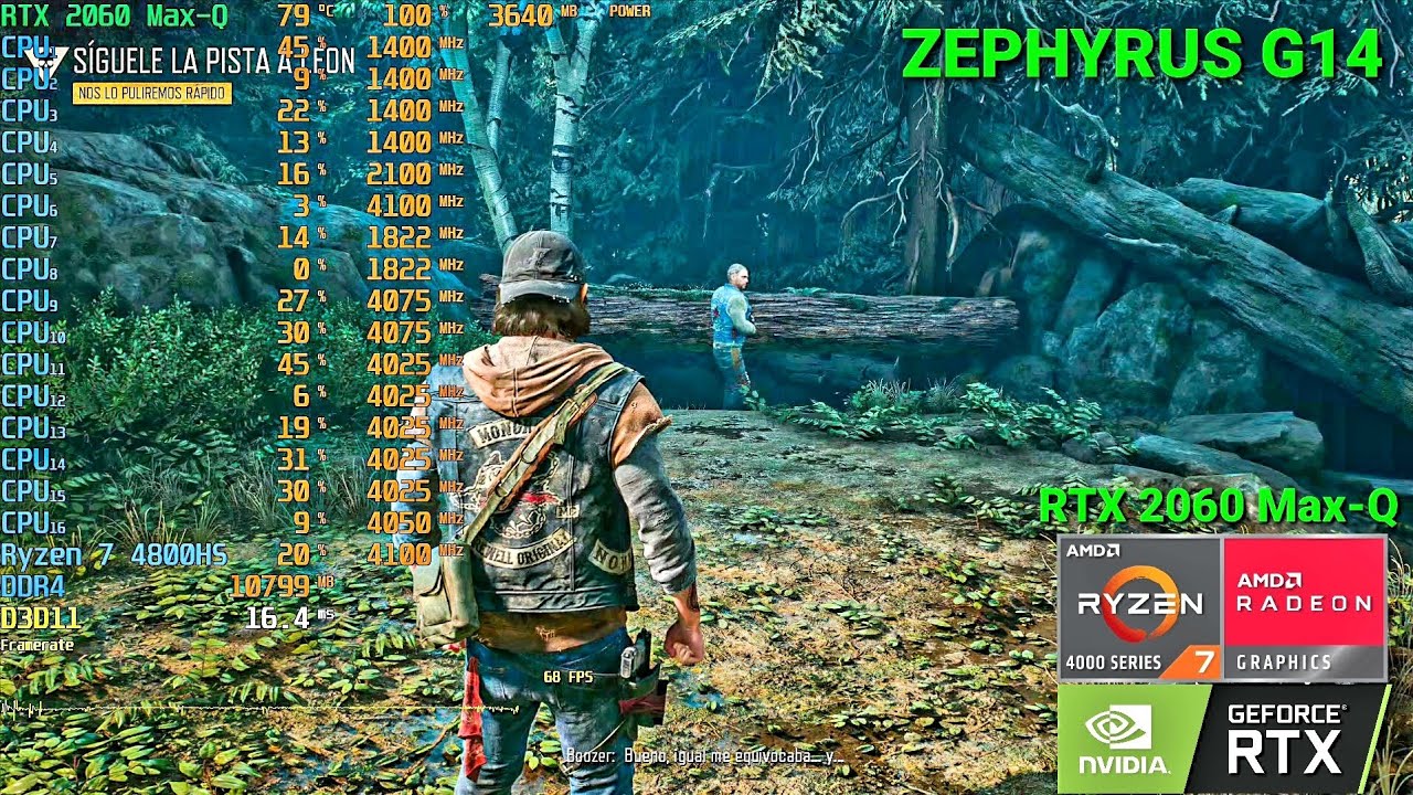 Days Gone  - MAXED OUT RTX 2060 Max-Q 65W (ZEPHYRUS G14)[FPS+STATS]