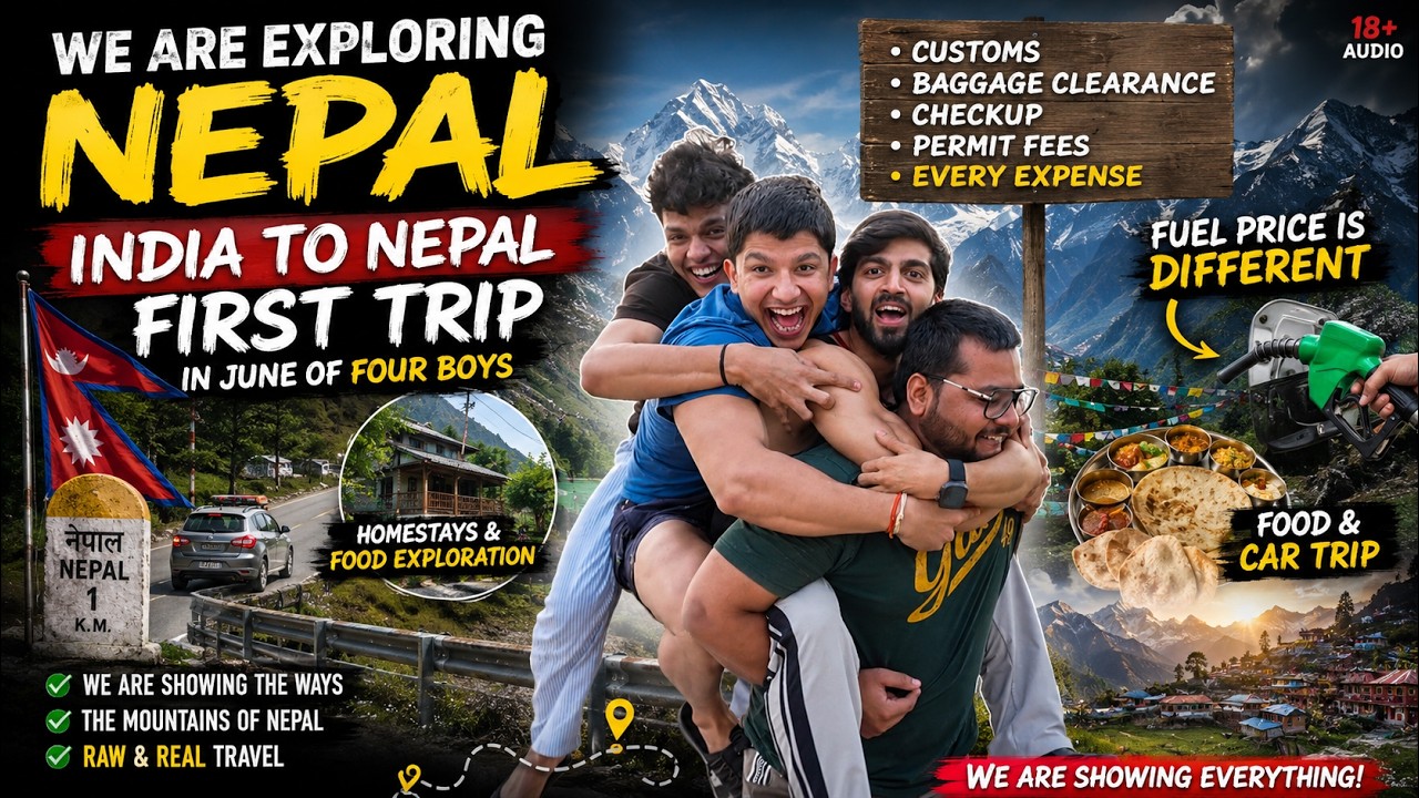 INDIA TO NEPAL BY CAR! 🇮🇳➡️🇳🇵 Every Expense, Permit, Customs & Hidden Costs Revealed