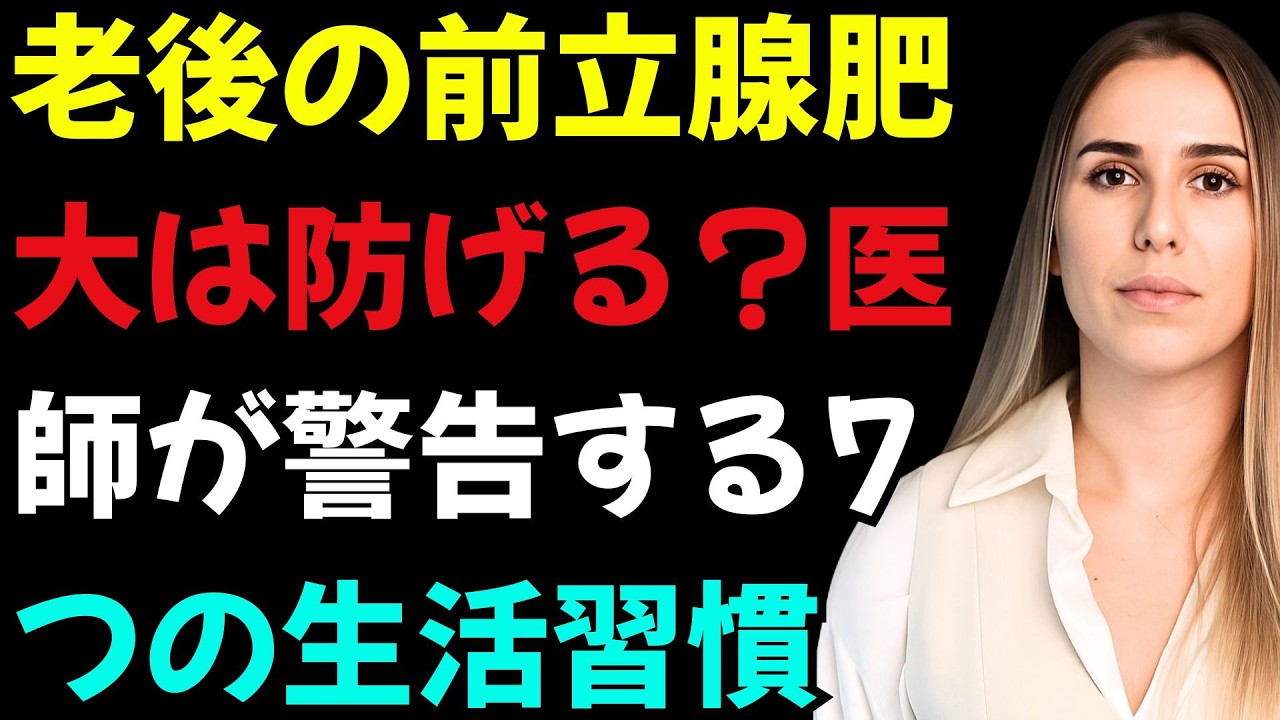 70歳老後前立腺急拡大7習慣放置で一生後悔