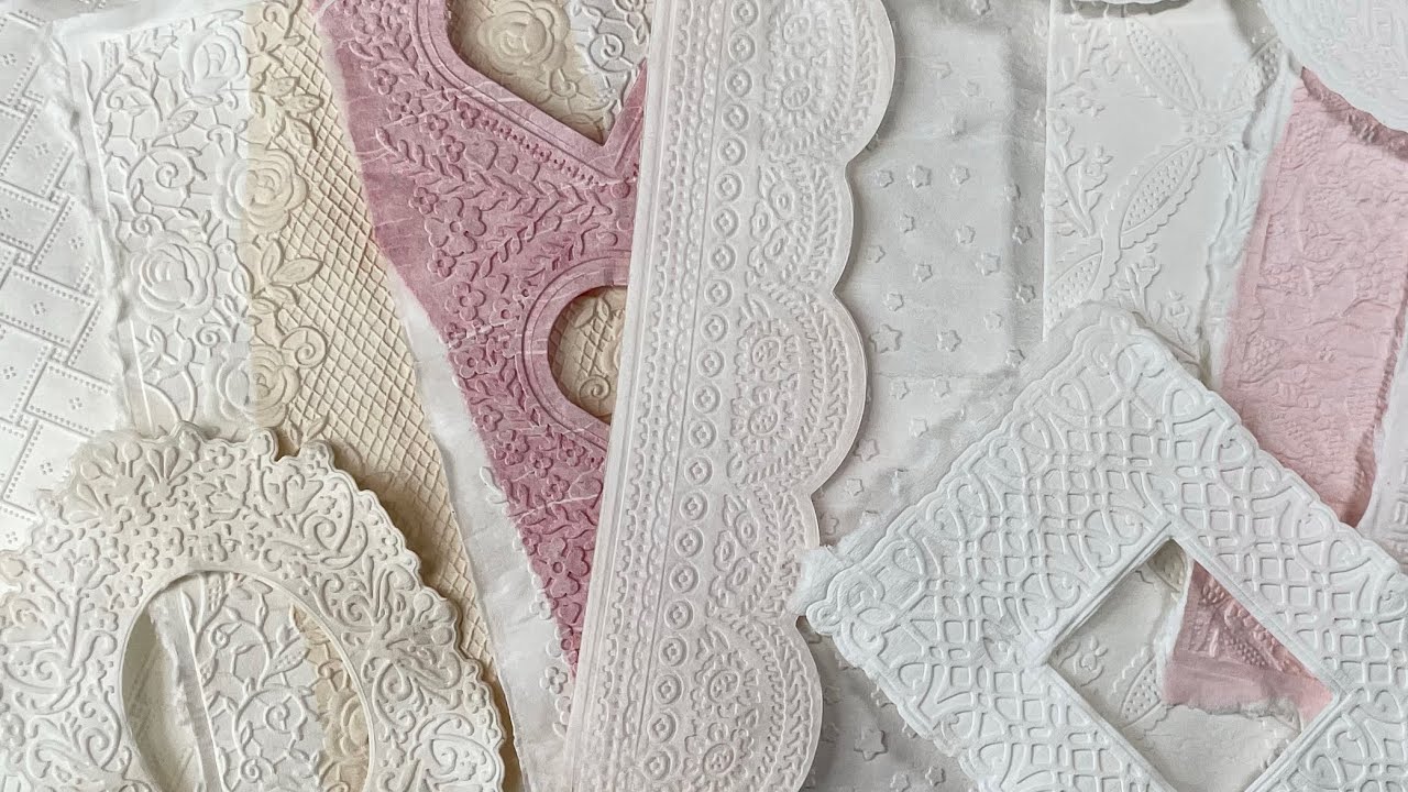 How to Create Beautiful Embossed Paper… Using Toilet Paper! - Craft With Me - Late Night Crafting