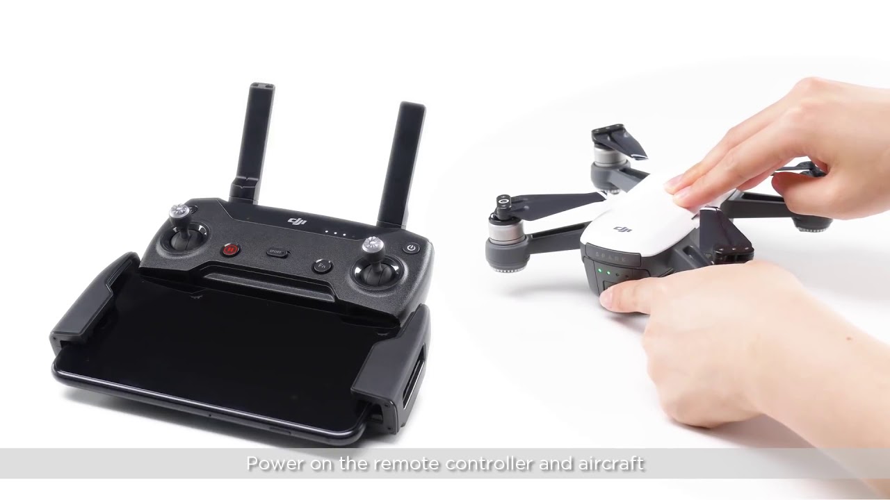 DJI SPARK - подключение пульта управления
