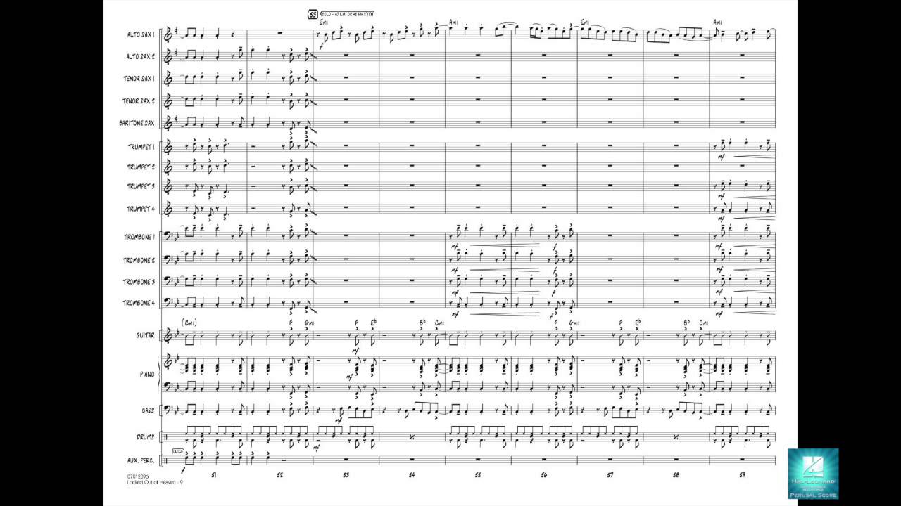 Locked Out of Heaven arranged by Paul Murtha