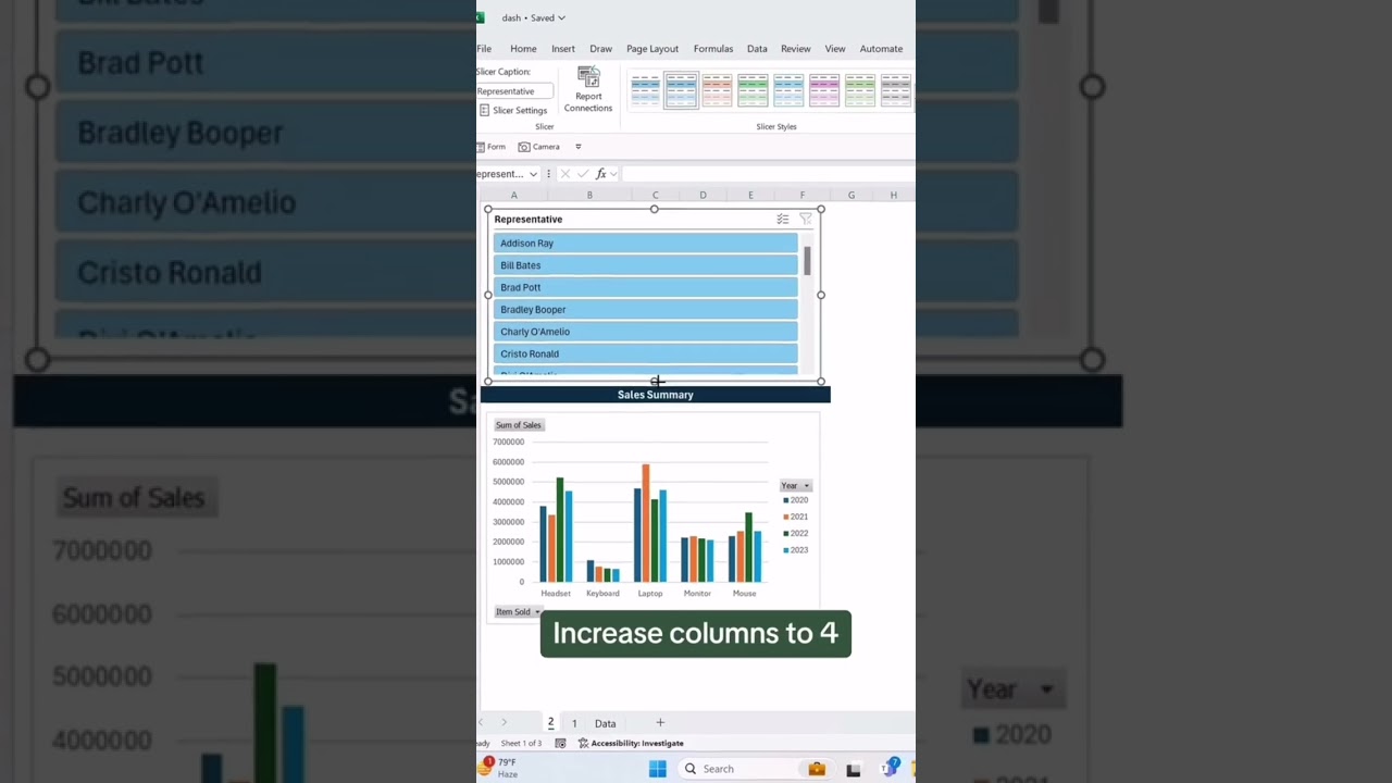 How to easily create an interactive dashboard in Excel 📊