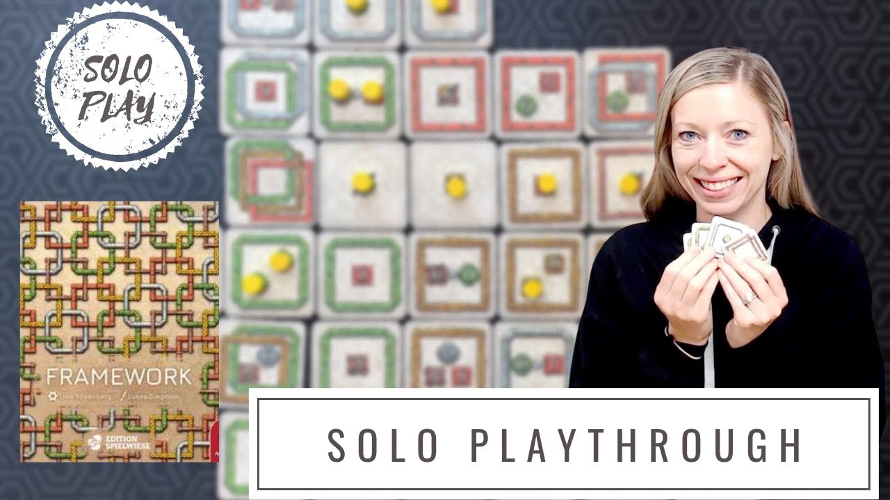 Framework | SOLO Playthrough | Table Top Board Game | Family Board Game | Solo Board Game