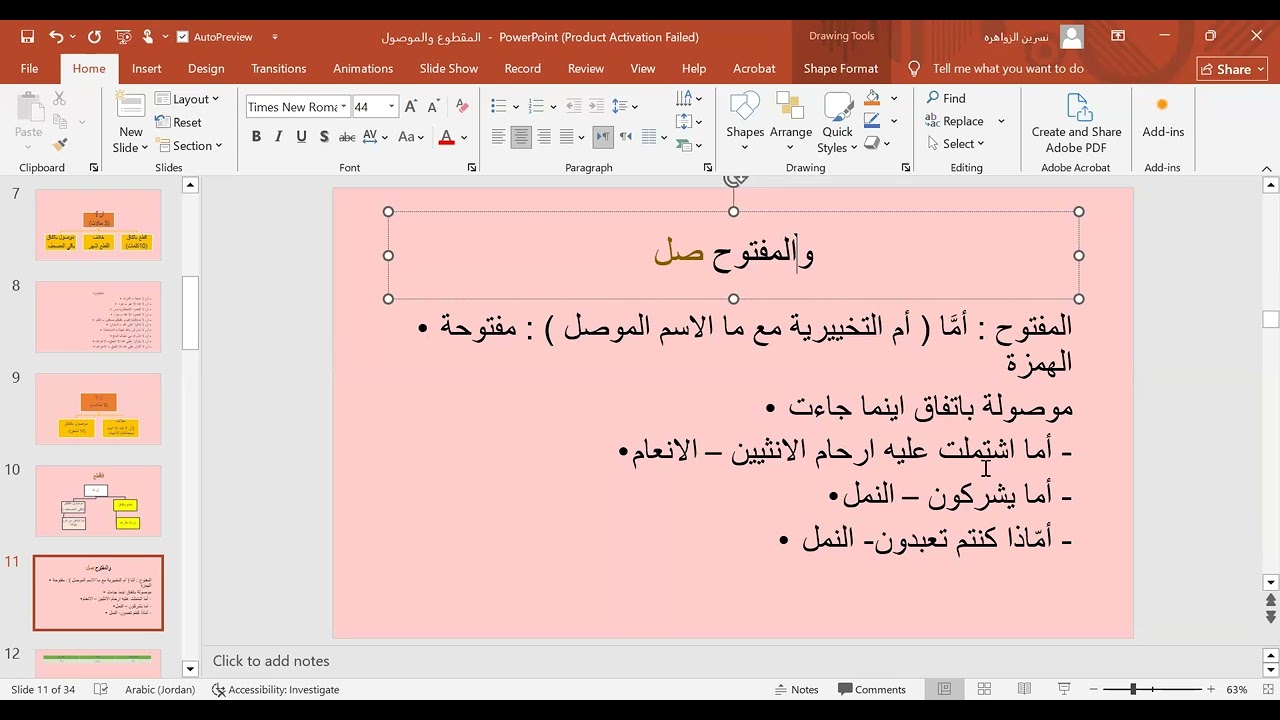المقطوع والموصول ٢ عن ما- من ما- أم من - حيث ما- أن لم