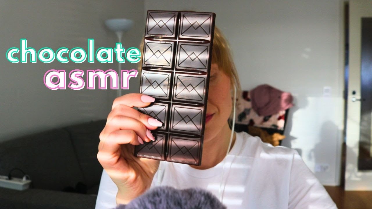 Mint Chocolate Bar Tapping and Scratching 🍫🌿[ASMR]