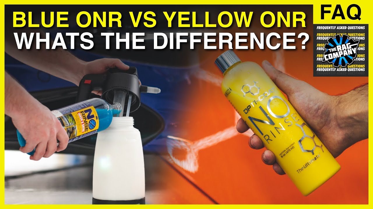 What is the Difference Between Blue & Yellow ONR? (Optimum No-Rinse) | THE RAG COMPANY FAQ