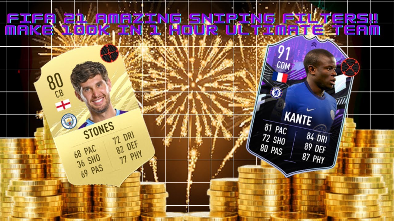 FIFA 21 MASS BIDDING AND SNIPER FILTERS MAKE 100K A MINUTE!!!