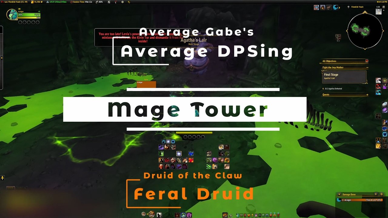 Feral Druid | Mage Tower | TWW 12.0 Midnight Pre Patch