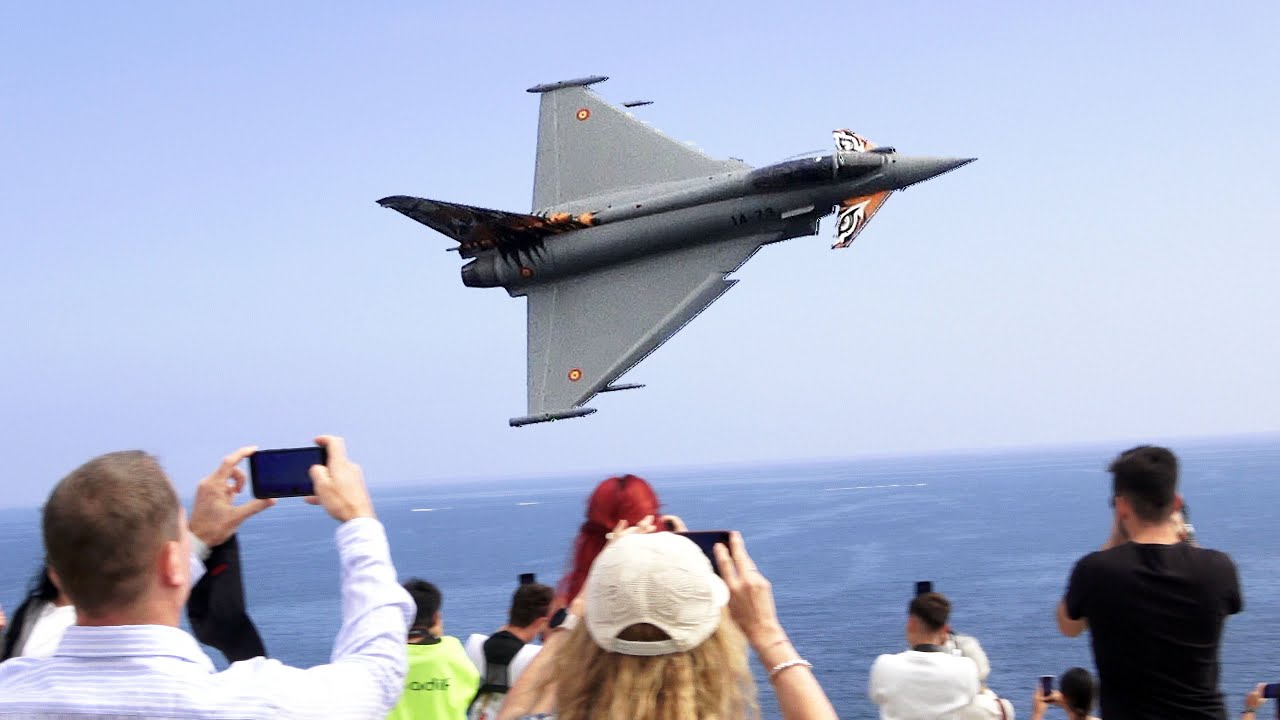 Immense Talent By Spanish Eurofighter Typhoon Pilot at Gijon Airshow 2025