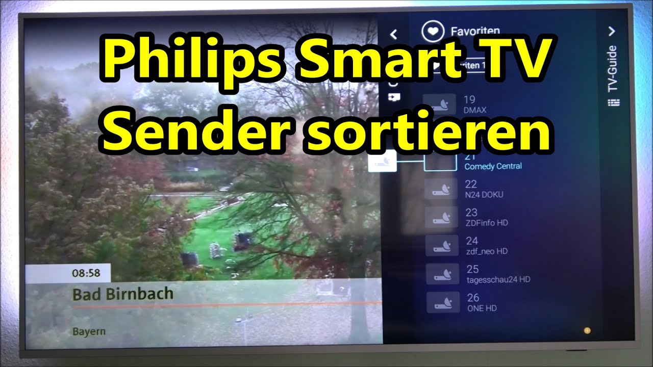 Philips Smart TV Sender sortieren - Philips Android Fernsehsender Reihenfolge &auml;ndern