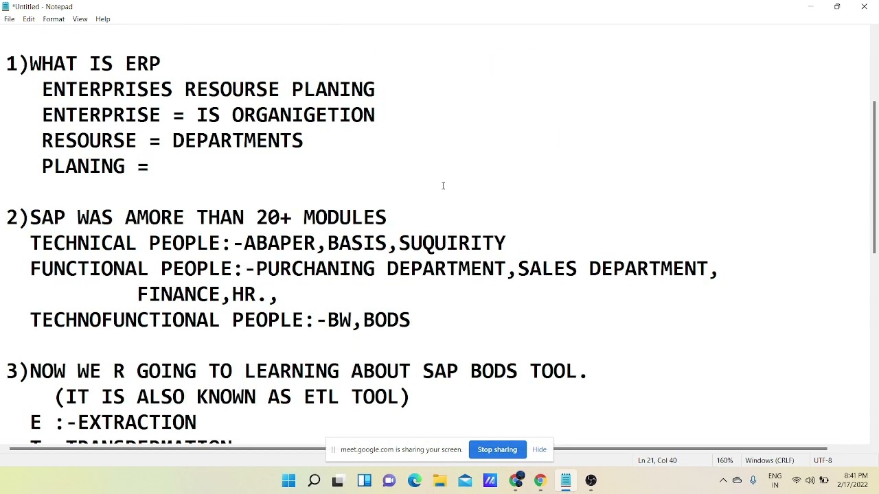 INTRODUCTION OF SAP BODS