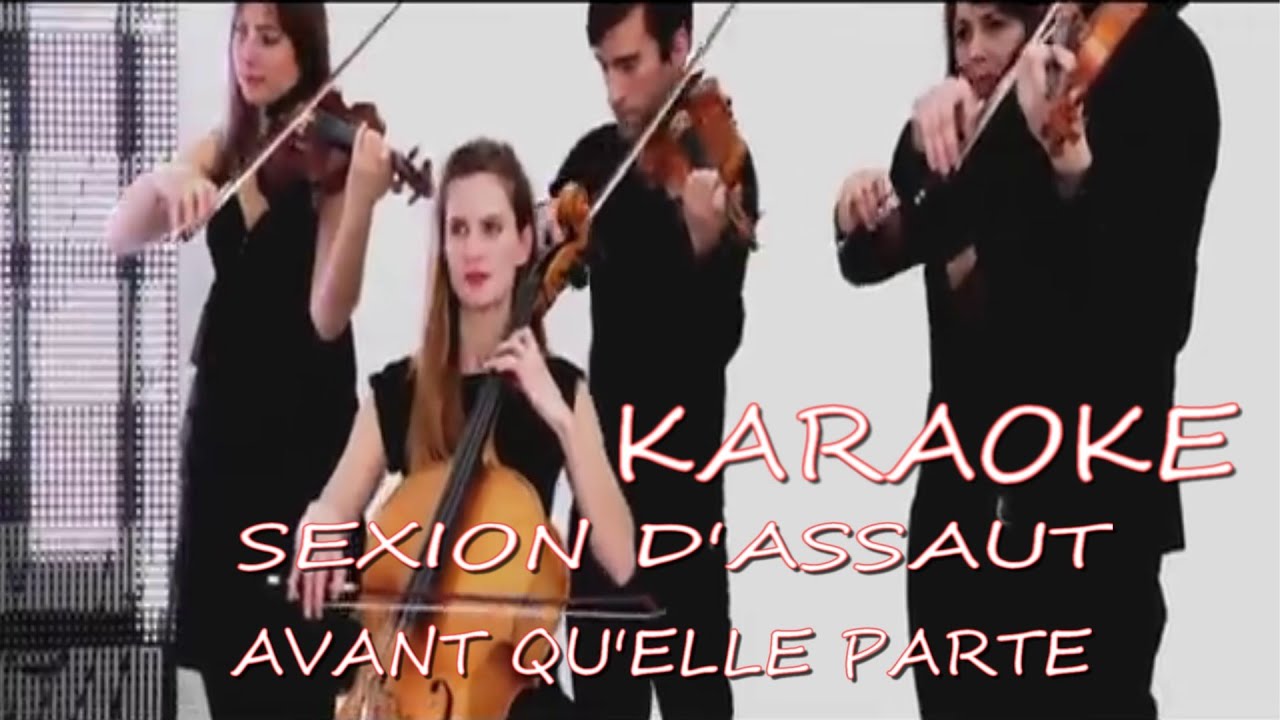 Karaoké Avant Qu'elle Parte Sexion D'assaut