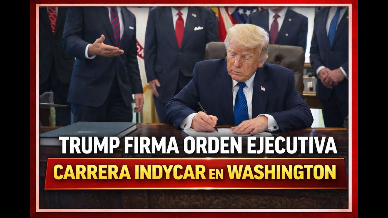 Presidente Trump  indycar en Washington