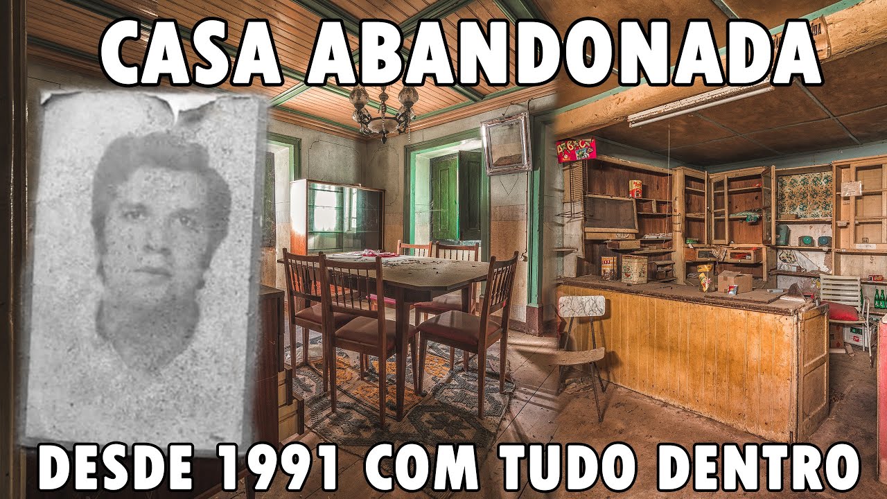 CASA ABANDONADA DESDE 1991 COM UMA MERCEARIA E TUDO NO INTERIOR - URBEX