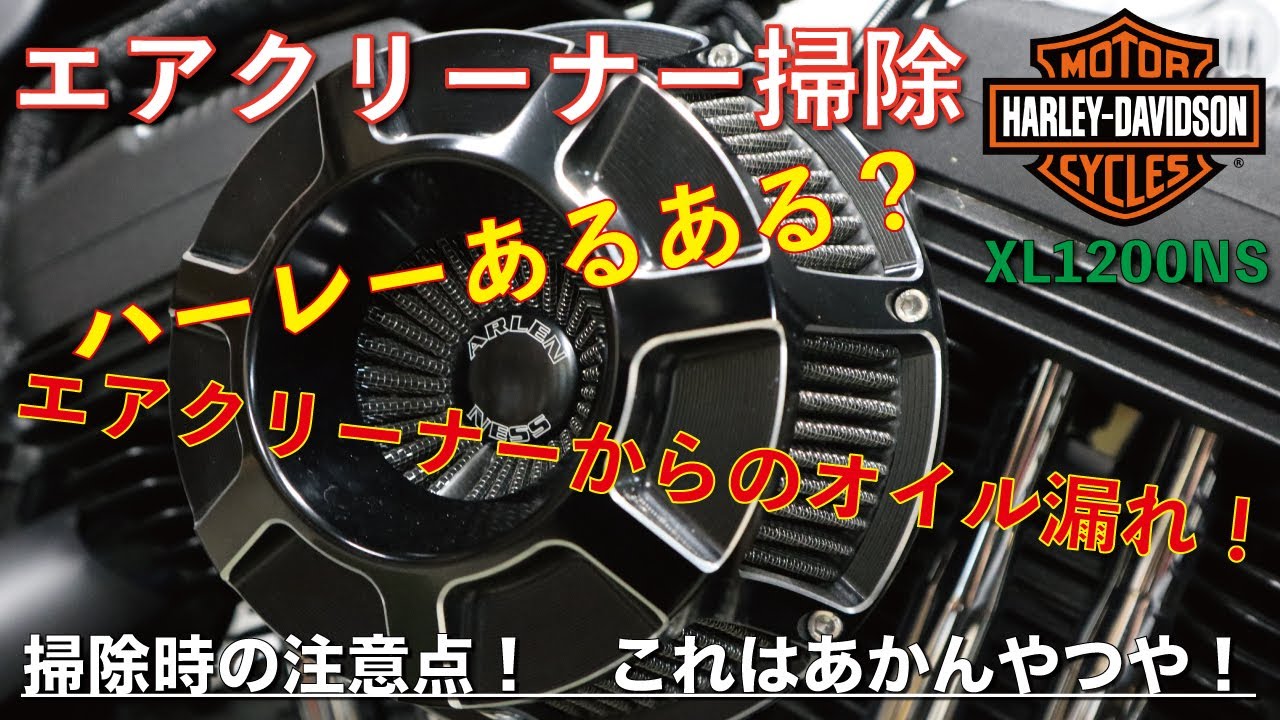 【HARLEY DAVIDSON】アイアン1200　エアクリーナー掃除！