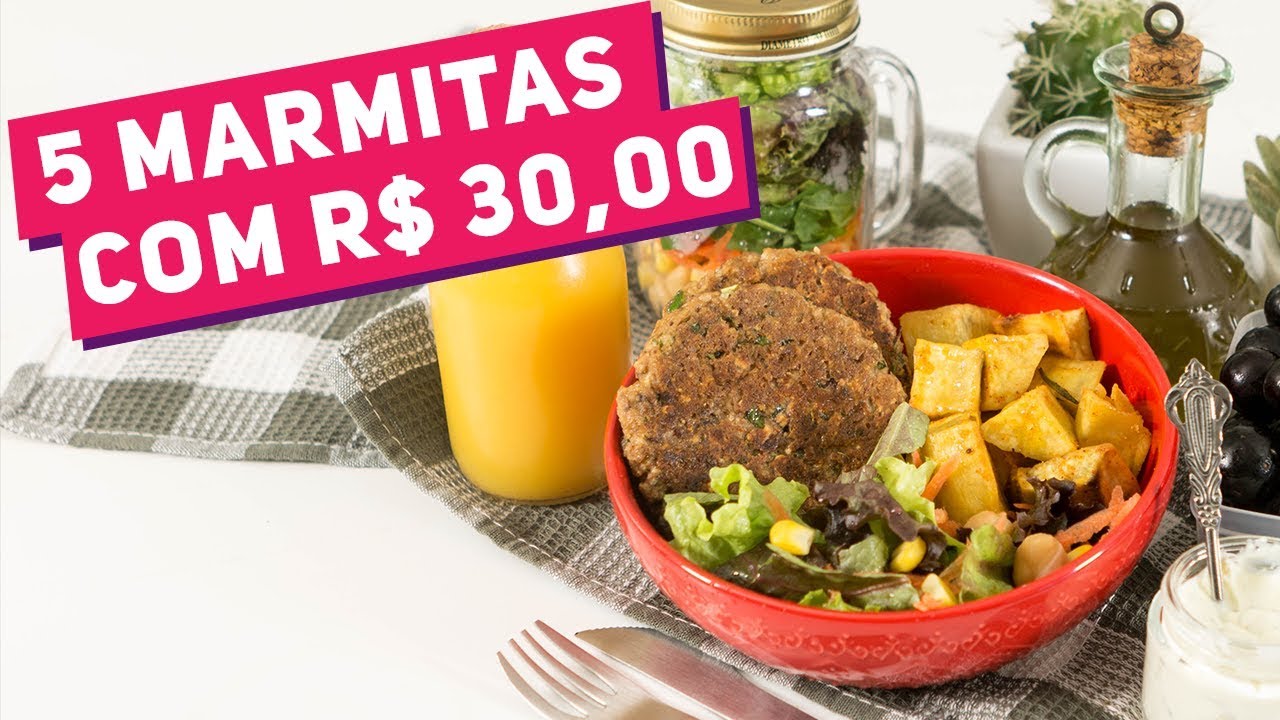 FAÇA 5 MARMITAS COM 30 REAIS (Marmita Completa saudável e deliciosa) - Receitas de Minuto 385