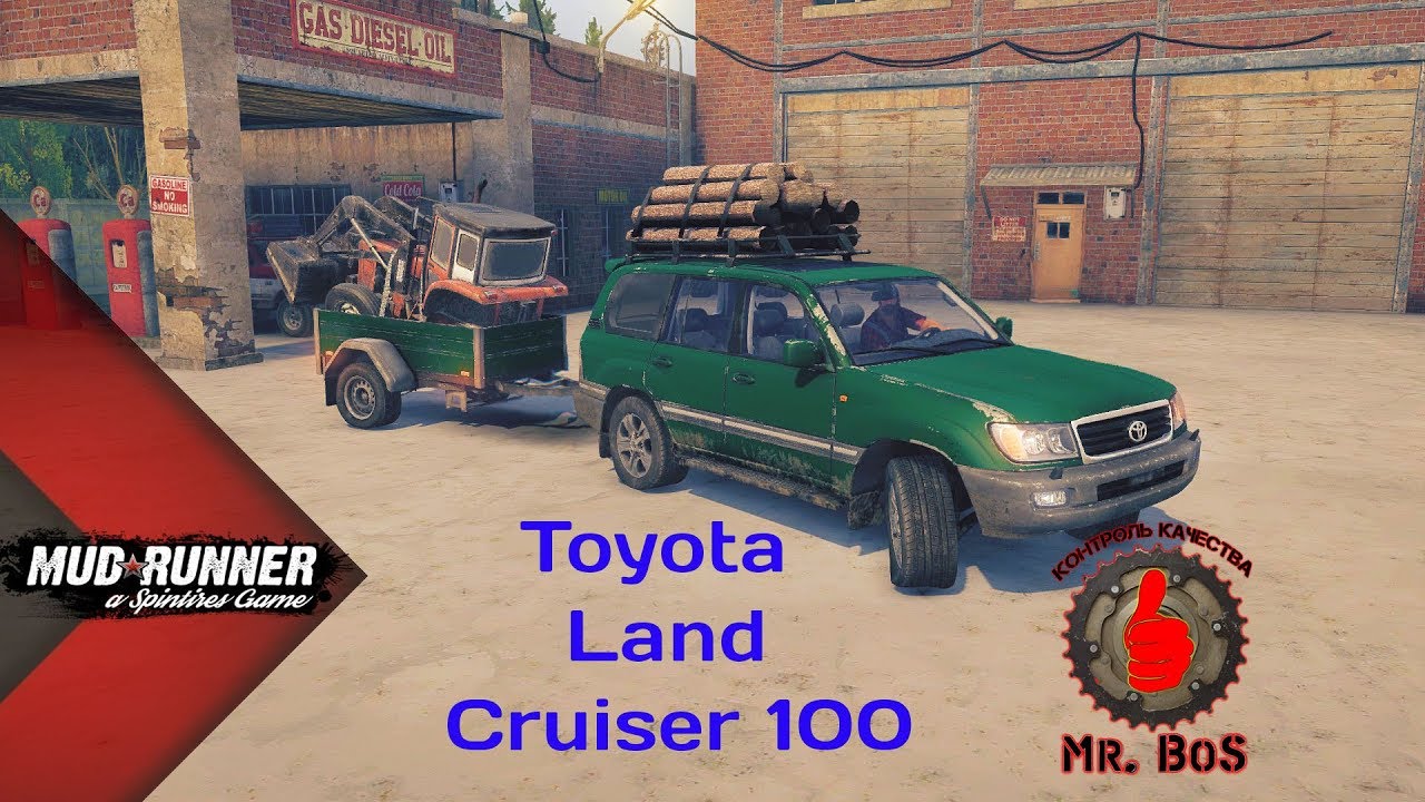 Toyota Land Cruiser 100/Честный Обзор мода/Spintires: MudRunner/