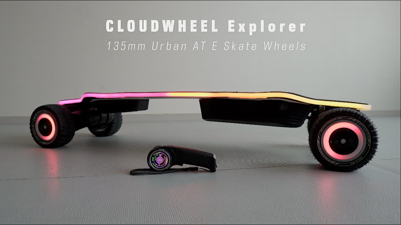 #273 CLOUDWHEEL Explorer 135mm Urban AT E skateboard Wheels - Performance / Light Review