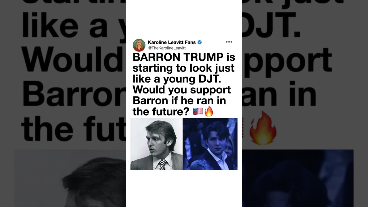 Barron Trump Sparks Future President Debate 🇺🇸