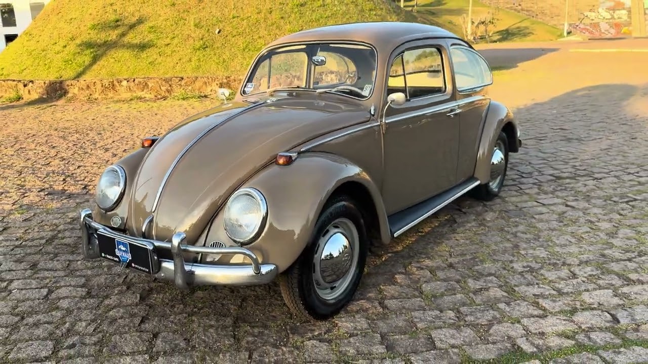 🔥 Relíquia Incrível! VW Fusca 1300 – 1968 Bege Nilo OU R$29.000 no PIX 🚀🚗✨
