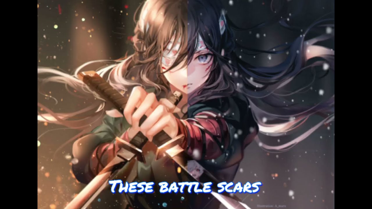 Nightcore - Battle Scars - (lyrics)