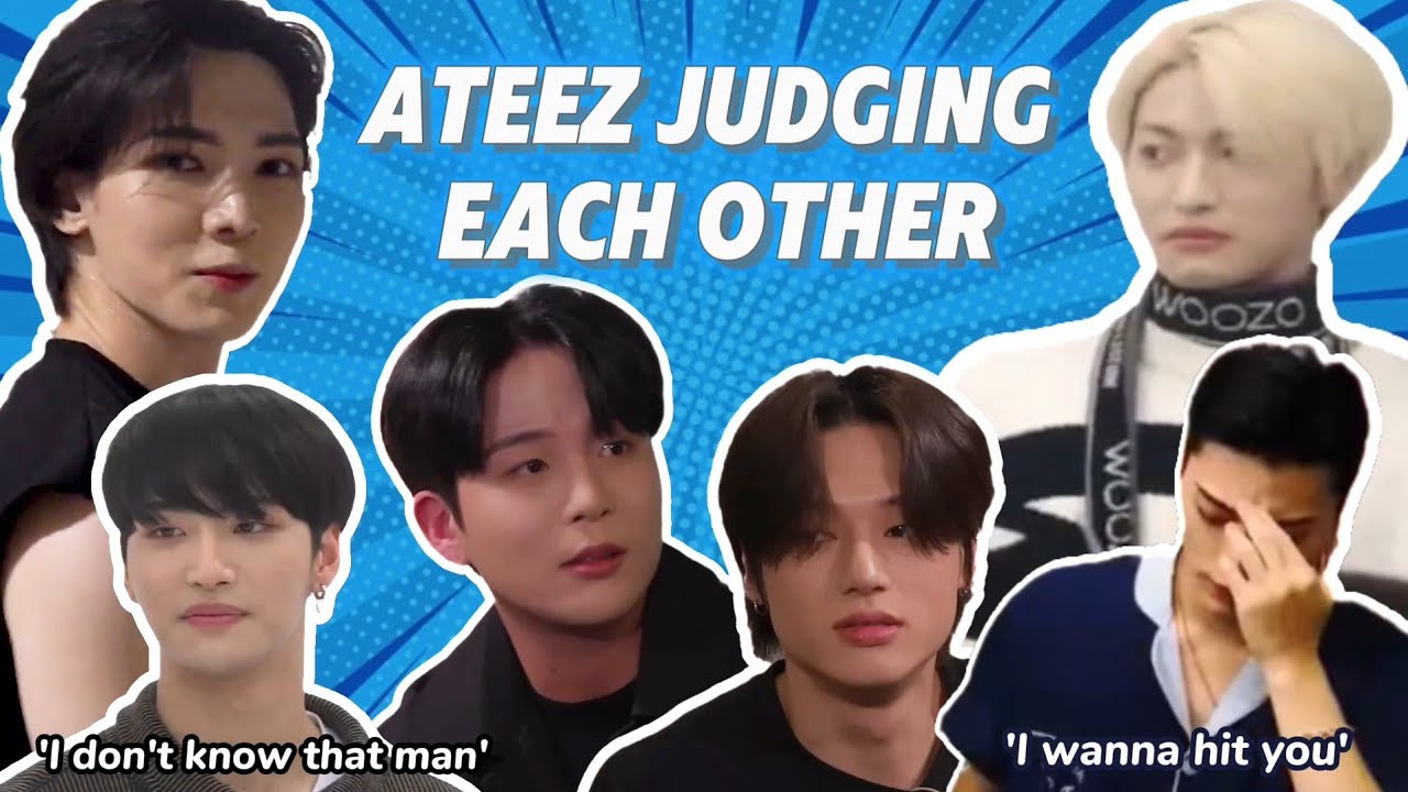 Just ATEEZ judging each other for 12 minutes straight
