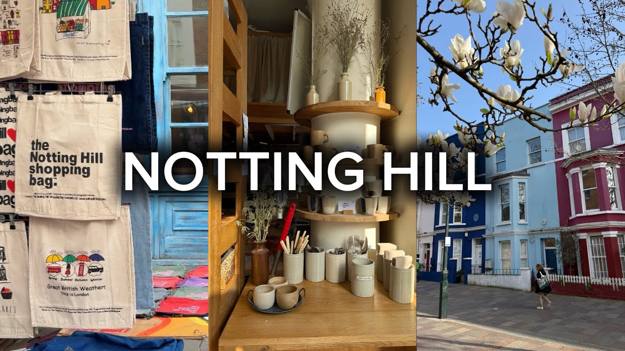 A Cozy Day in Notting Hill ☕ | London Market & Café Vlog