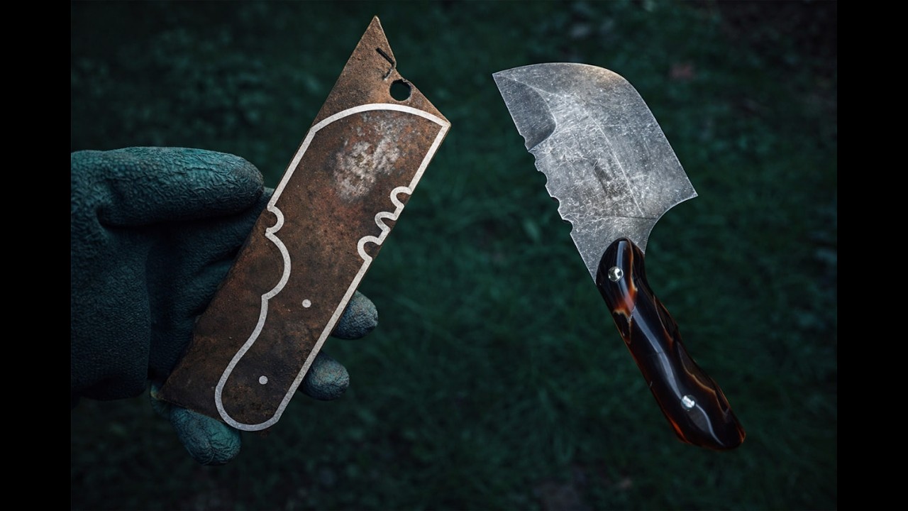Making A Pocket Knife With Resin Handle