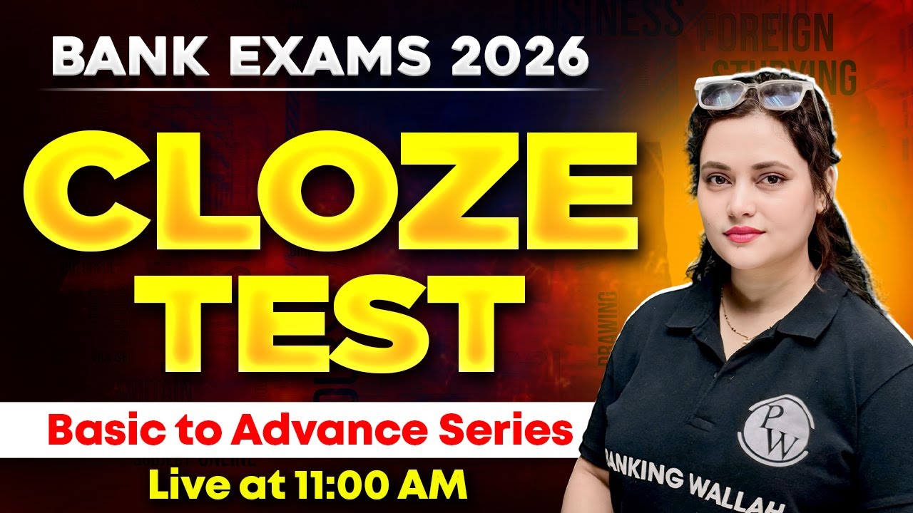 Bank Exam 2026 | Cloze Test for Banking Exam | English for Bank Exams | by Rupam Ma'am