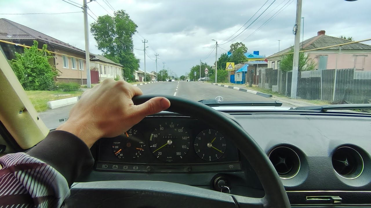 1980 Mercedes-benz W123 300D ТЕСТ-ДРАЙВ ОТ ПЕРВОГО ЛИЦА