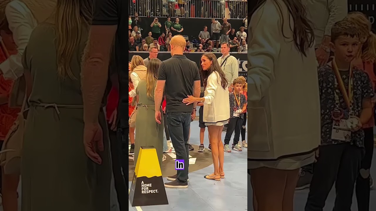 Meghan refused to let go of Prince Harry's hand, no matter what. #actor #entertainment #celebrity