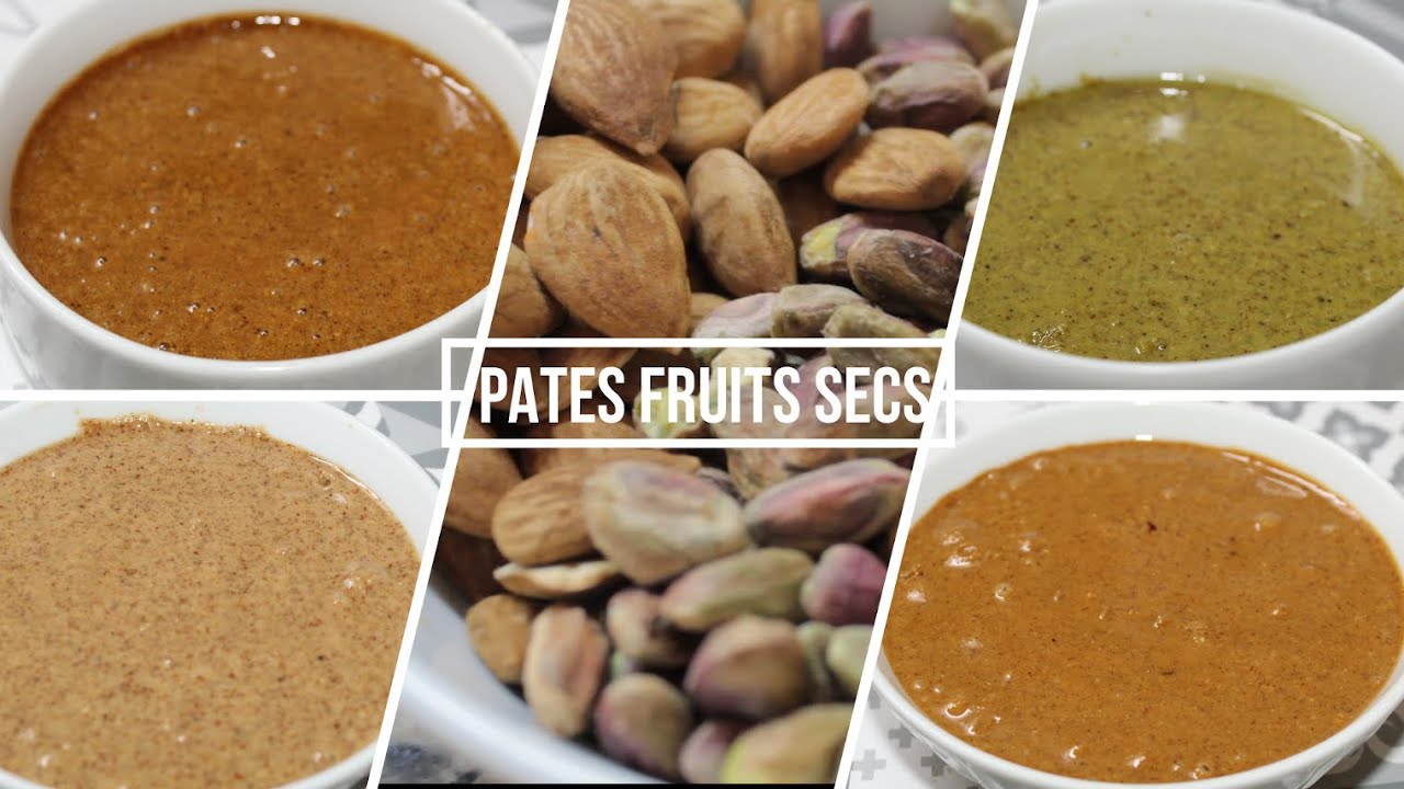 Pates de fruits secs عجينة الفواكه الجافة : عجينة البوفريوة/ الكاكوية/ الفستق / اللوز