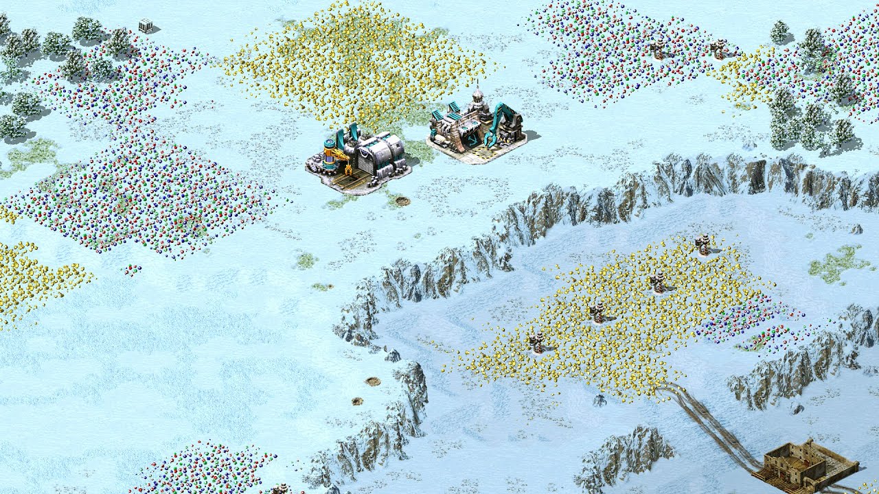 Red Alert 2 | Yuri's Revenge | 7 vs 1 | WW5 New Map Edit by AP Extra Hard AI