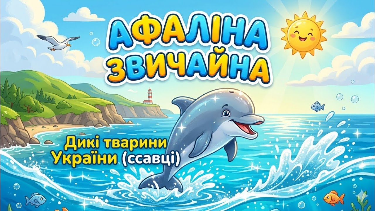 АФАЛІНА ЗВИЧАЙНА /  Дикі тварини України (ссавці) / Ольга Власова #дітям #дітямпротварин #длядітей