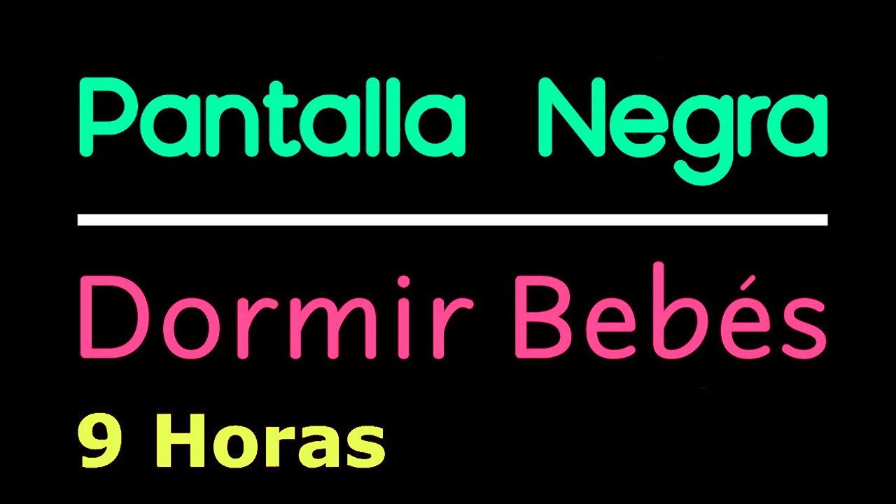 M&uacute;sica para Dormir Beb&eacute;s Profundamente 😴 Pantalla Oscura 🌙  Pantalla Negra para Dormir #8