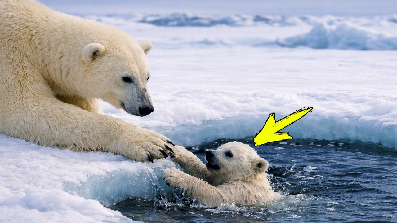 Детёныш был в ловушке, и мать не могла его спасти&hellip; Но случилось чудо!