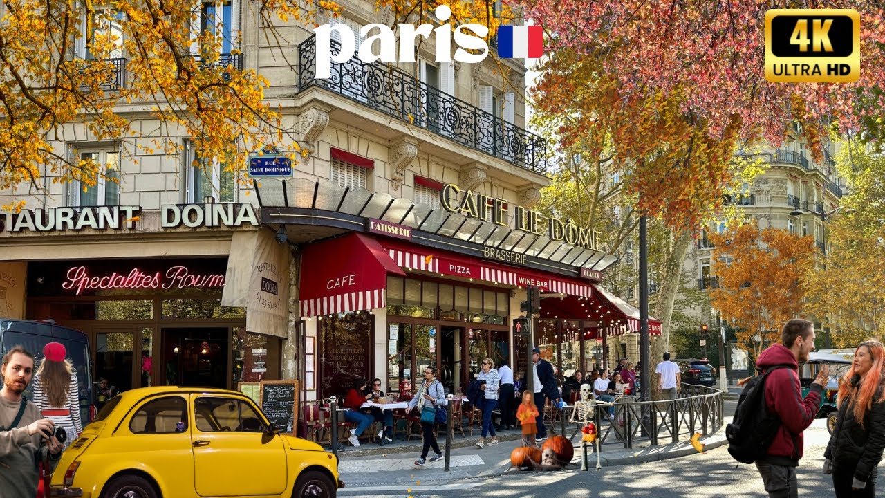 10 October 2025 PARIS 🇫🇷 FRANCE FALL VIBES 🍁 STREET WALK 4K HDR AUTUMN MAGIC ✨CITY TOUR FOOD & RESTA